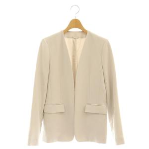 ダブルクロスノーカラージャケット 38 ライトグレージュ /ES OS