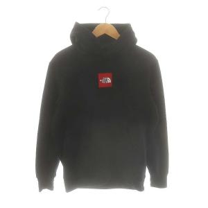 NT11500R HEATHER LOGO HOODIE パーカー プルオーバー 裏起毛 M 黒 /MI