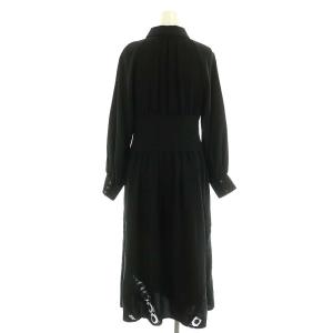 JILL STUART ビオラワンピース ミモレ ロング 長袖 レース 2 黒 ブラック /AT OS