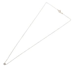 ete K10YG ブリリアント ダイヤモンド ネックレス 0.02ct ペンダント ゴールド /YO12