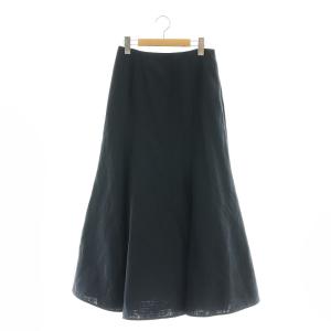 l'heritage マーメイドスカート フレア マキシ ロング 1 紺 ネイビー /AT OS