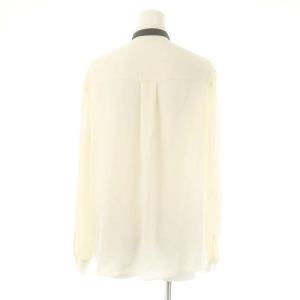 allureville ポリエステルツイルハイショクナロータイブラウス 長袖 2 ホワイト /HK OS