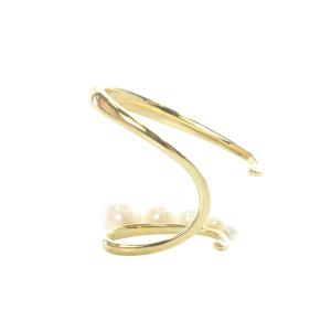 STAR JEWELRY STARJEWELRY ガール パール イヤーカフ 925 ゴールド色 /SR30