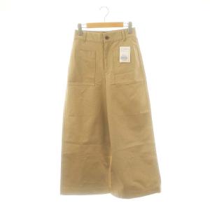 コンパクトチノフロントポケットワイドパンツ 36 ベージュ /DF OS
