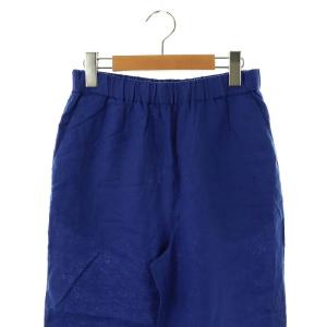 JOURNAL STANDARD relume 23SS 麻スリットイージーパンツ ワイド リネン 36 ロイヤルブルー /MI OS