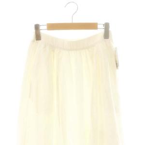 SLOBE IENA 24SS リネンレーヨンタックギャザースカート マキシ ロング 38 白 ホワイト /AT OS