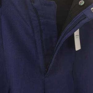 VERMEIL par iena 高密度タッサータックパンツ テーパードパンツ 36 ブルー /DF OS