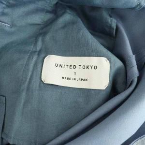 UNITED TOKYO UNITEDTOKYO 23SS ハカマハイウエストパンツ フレア ワイド ストレッチ 1 ブルー /MY OS
