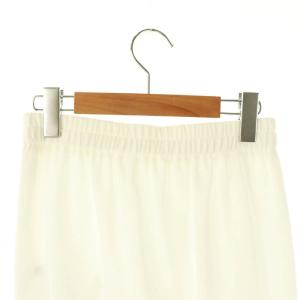 René 24年 5427940 裾パール イージーパンツ テーパード 34 白 /MI OS