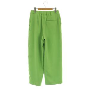 BALLSEY 24SS パウダリーストレッチツイル セミワイドパンツ 36 グリーン /MY OS