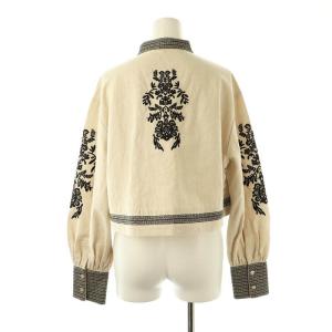 Ameri VINTAGE 23SS MEDI VINTAGE FLOWER EMBROIDERY SHIRT F