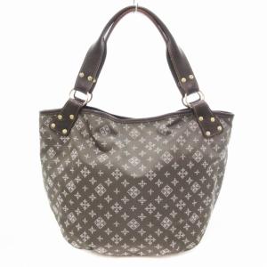 ハンドバッグ ショルダー 2WAY ナイロン モノグラム 茶 ブラウン /UD