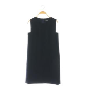 ノースリーブ ワンピース 38 ネイビー 37794