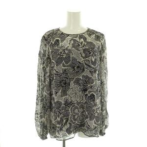 23AW プリミティブプリントブラウス インナー付き 40 黒 白 /MI OS