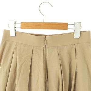 LANVIN コレクション COLLECTION タックフレアスカート 38 ベージュ /MI OS