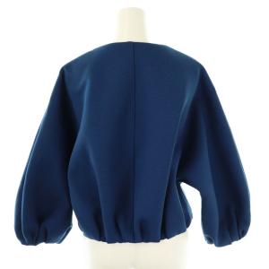 LANVIN コレクション COLLECTION セットアップ スリーローズニットジャケット スカート 38 ブルー