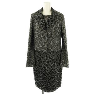 COLLECTION セットアップ フラワー刺繍ツイード 40