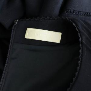 CELFORD レース切替ワンピース ロング 長袖 ピンタック 36 ネイビー /MY OS