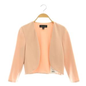 クレープジャージー ロング丈ボレロ カーディガン 2 ピンク /NR OS