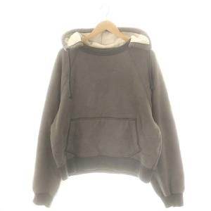 2-TONE PULLOVER HOODIE L チャコールグレー