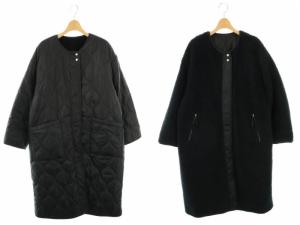BOA 2WAY ZIP COAT コート アウター リバーシブル 38 紺 /CX OS