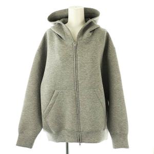 25SS ボリュームジップアップフーディー パーカー ジャケット グレー /NR OS