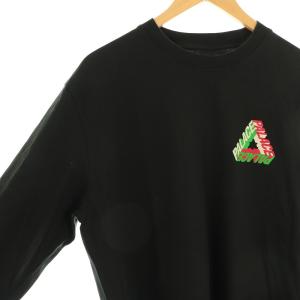 PALACE P-3D LONGSLEEVE カットソー Tシャツ 長袖 L ブラック /DF OS AD