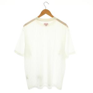 Supreme 23SS Gradient Mesh Stripe Jersey Tシャツ M ホワイト