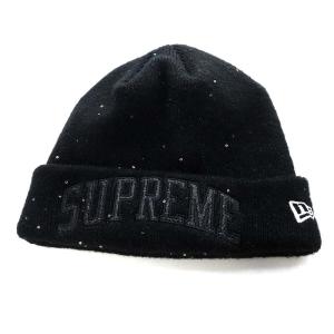 New Era 23SS Metallic Arc Beanie ラメニットキャップ ブラック