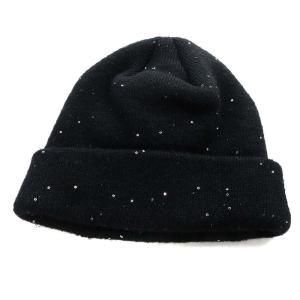 Supreme New Era 23SS Metallic Arc Beanie ラメニットキャップ ブラック