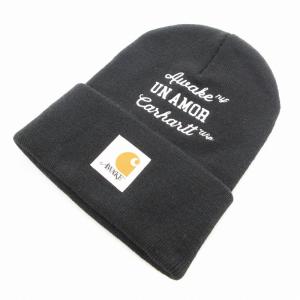 アウェイクニューヨーク WIP Un Amor Beanie ビーニー ニットキャップ 黒 ブラック /UO