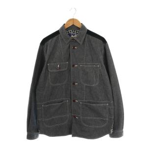 コムデギャルソン 21AW 再構築 カバーオール L ネイビー マルチカラー