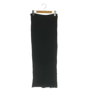 24AW COTTON CASHMERE BLEND RIB SKIRT ウール＆カシミアブレンド リブ