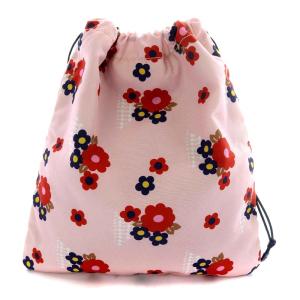 miumiu 巾着バッグ ポーチ フラワープリント ピンク /YO18 OH