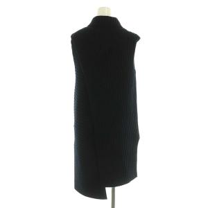CELINE フィービー期 ウールカシミヤスリーブレスバックスリット チュニック XS ブラック