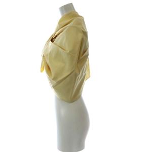 JIL SANDER コットンシルクツイストデザイン付け襟 32 アイボリー /YO5