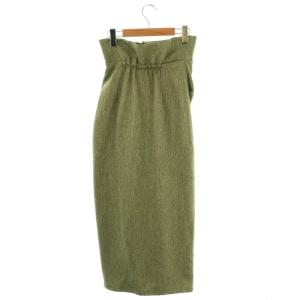 SNIDEL 24AW ドレープタイトホックスカート ロング 0 S YEL /SY OS