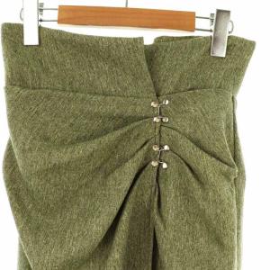 SNIDEL 24AW ドレープタイトホックスカート ロング 0 S YEL /SY OS