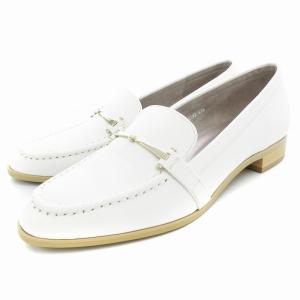 ビットローファー シューズ 23.5?p 白 ホワイト ベージュ /AE