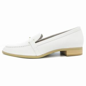 GINZA Kanematsu ビットローファー シューズ 23.5?p 白 ホワイト ベージュ /AE