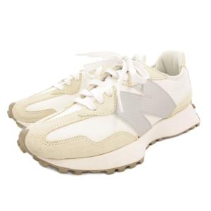 New Balance 327 スニーカー ビックロゴ スエード WS327KE 23.5cm ベージュ