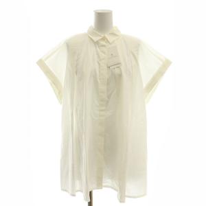 タック フレアシャツ フレンチスリーブ F 白 ホワイト /AT OS