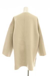 UNITED ARROWS UBCMD バイカラーリバーミドルコート 36 アイボリー グレージュ