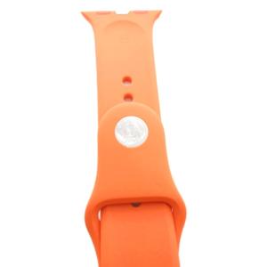 HERMES 美品 Apple Watch Hermes 41MM 腕時計用バンド ベルトのみ ラバー オレンジ /JS