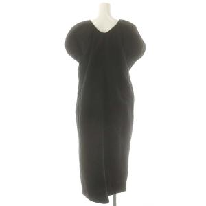 TODAYFUL 23SS Puff Sleeve Dress ワンピース マキシ ロング 半袖 36 黒 ブラック /AT