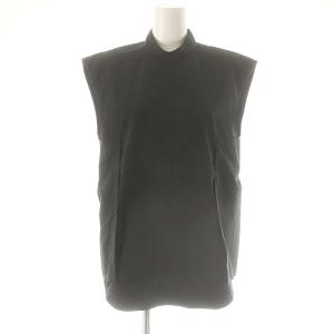 23SS Standcollar Sleeveless Shirts シャツ ノースリーブ F 黒 ブラック