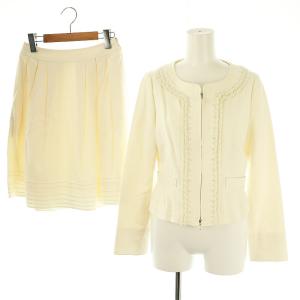 セットアップ 上下 ジャケット スカート 1 S アイボリー /SY OS