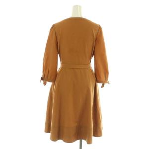 TOCCA ELIZABETH ワンピース 七分袖 八分袖 0 キャメル /ES OS