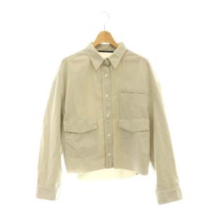 アパルトモン 24SS ミリタリークロップドシャツ 長袖 グレー /DF OS