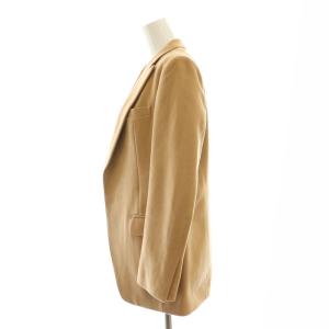 MUSE de Deuxieme Classe NATASHA ロングジャケット テーラード 総裏地 ウール 36 ベージュ /DO OS